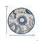 Homeroots 5 ft. Round Blue & Gray Indoor & Outdoor Area Rug 385108 - alternate 3